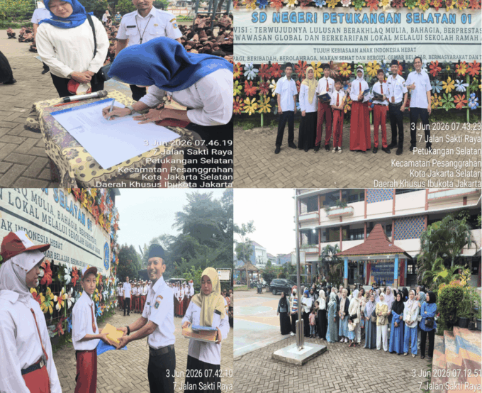 Penyerahan Kembali Murid Kelas VI kepada Orang Tua/Wali SD Negeri Petukangan Selatan 01 Tahun Pelajaran 2025/2026